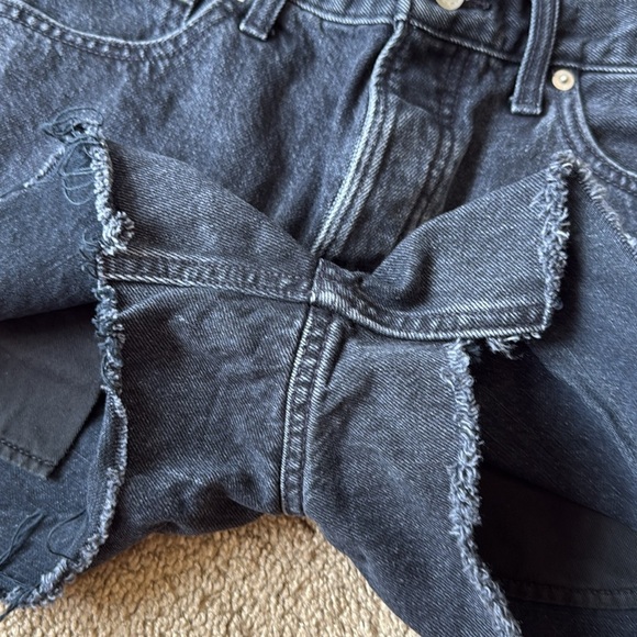 Everlane Denim Cut Off Organic Cotton Black Shorts - Picture 4 of 9